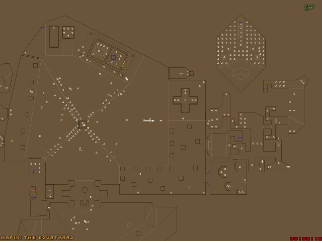 Doom 2 top-down map screenshot